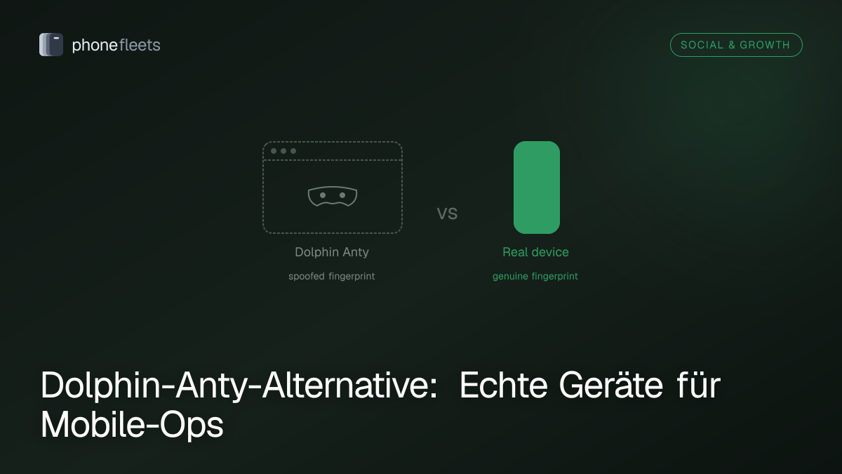 Dolphin-Anty-Alternative: Echte Geräte für Mobile-Ops
