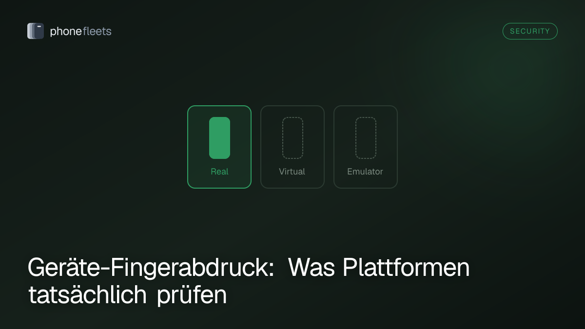 Geräte-Fingerabdruck: Was Plattformen tatsächlich prüfen