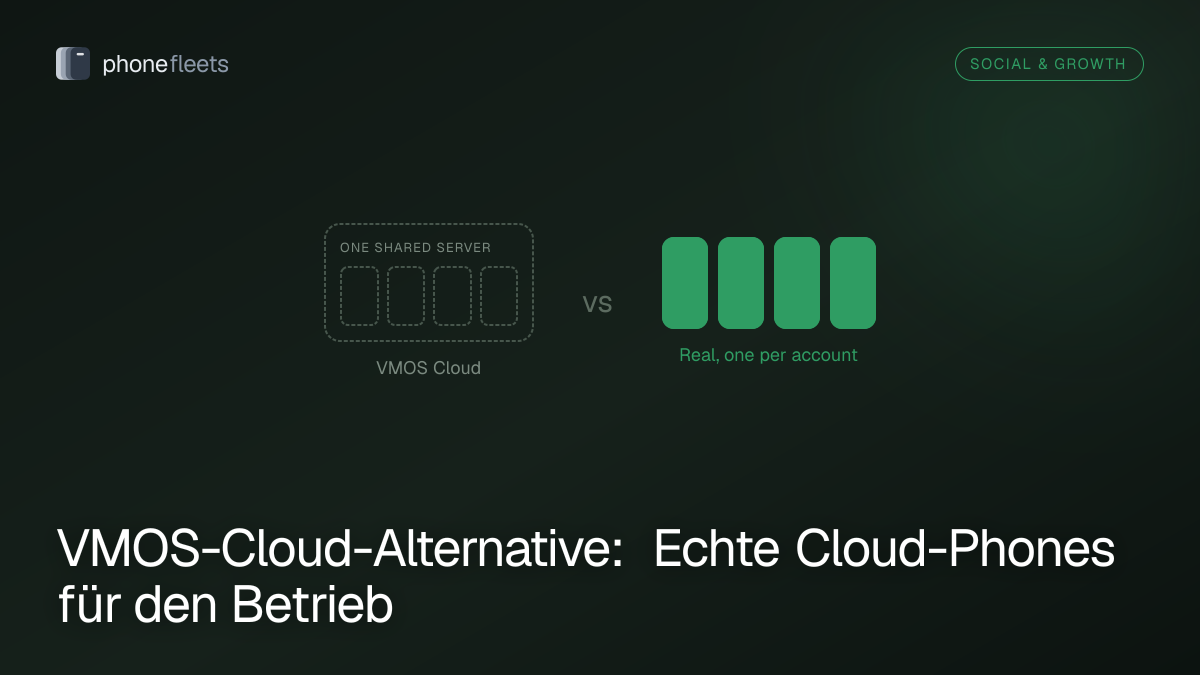 VMOS-Cloud-Alternative: Echte Cloud-Phones für den Betrieb