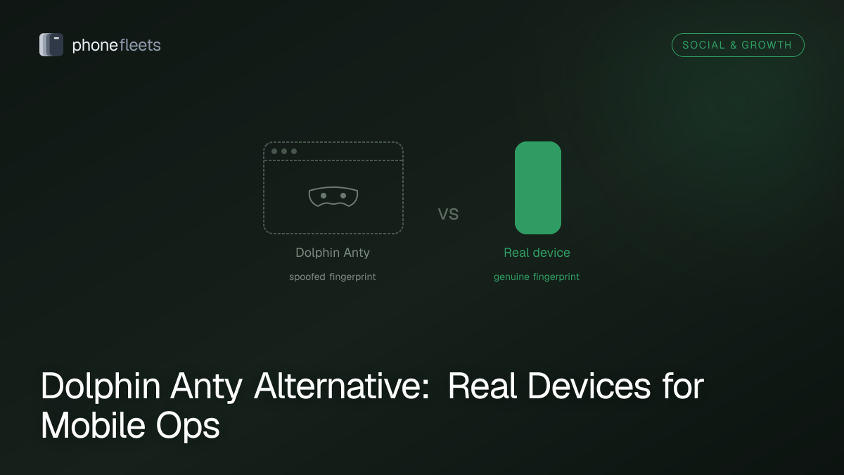 Dolphin Anty Alternative: Real Devices for Mobile Ops