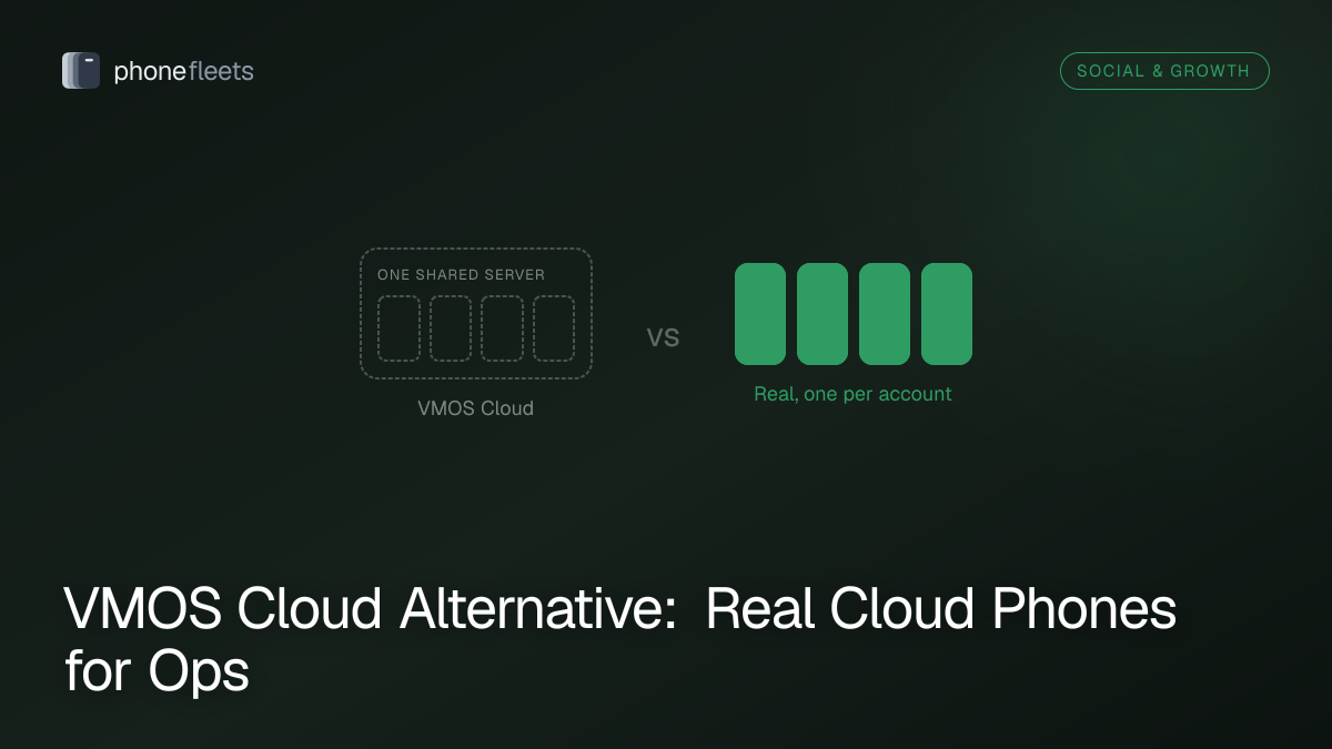 VMOS Cloud Alternative: Real Cloud Phones for Ops