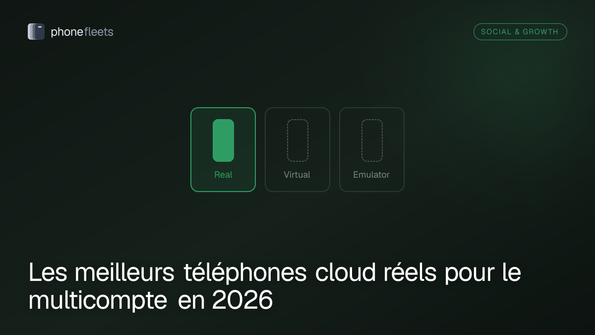 Les meilleurs téléphones cloud réels pour le multicompte en 2026