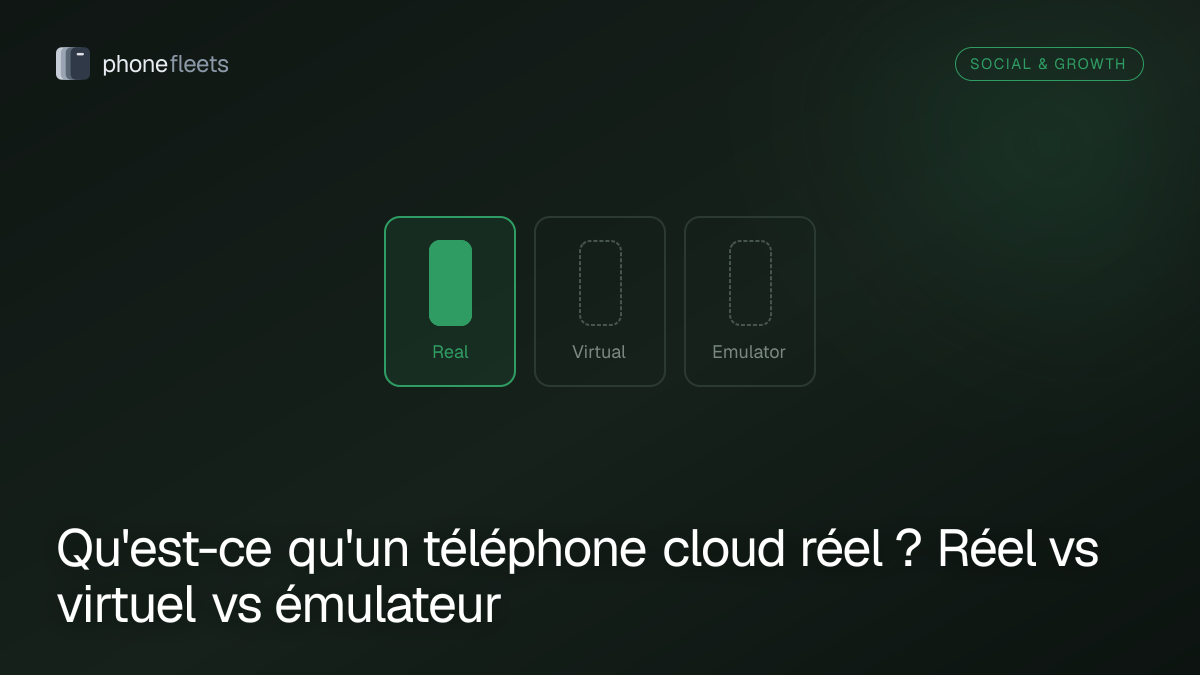 Qu'est-ce qu'un téléphone cloud réel ? Réel vs virtuel vs émulateur