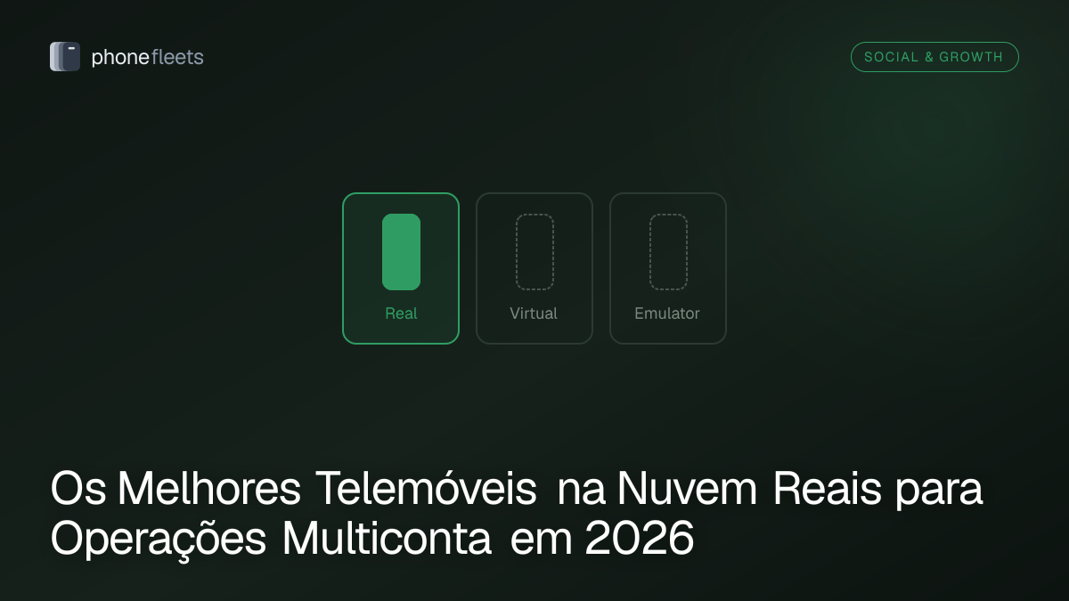 Os Melhores Telemóveis na Nuvem Reais para Operações Multiconta em 2026