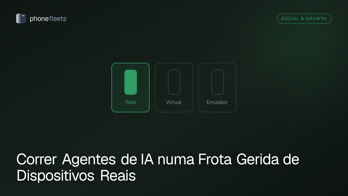 Correr Agentes de IA numa Frota Gerida de Dispositivos Reais