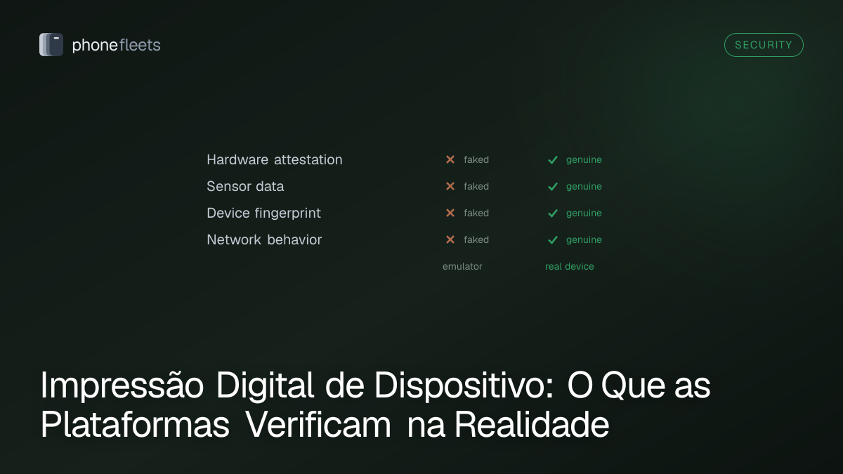 Impressão Digital de Dispositivo: O Que as Plataformas Verificam na Realidade