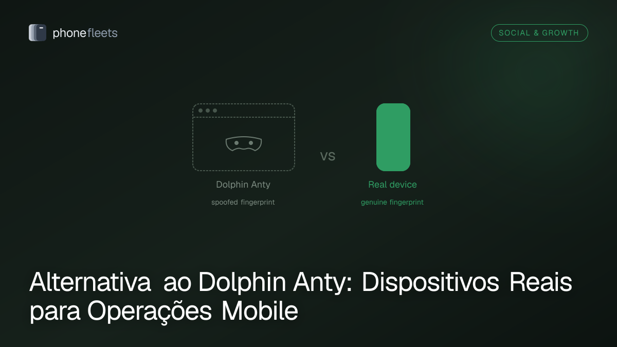Alternativa ao Dolphin Anty: Dispositivos Reais para Operações Mobile