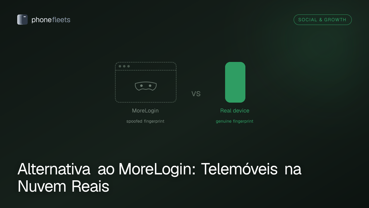 Alternativa ao MoreLogin: Telemóveis na Nuvem Reais
